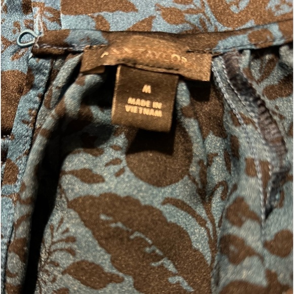 Ann Taylor Floral Cinched Waist Top MP - Picture 6 of 6